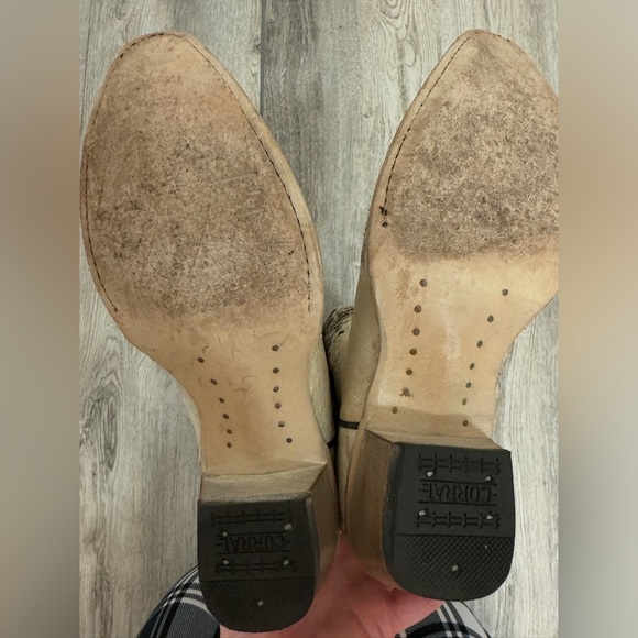 Corral Teen’s white glittered inlay snip toe cowboy boot - Picture 6 of 8